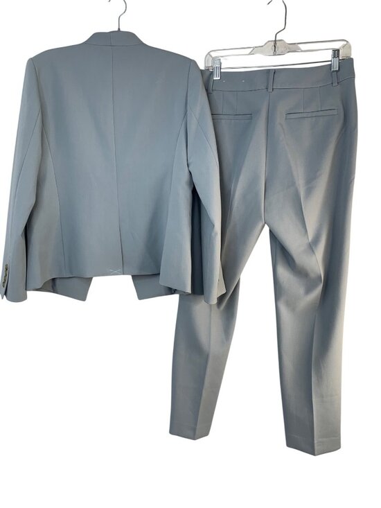 Ann Taylor Matching Blue Blazer & Ankle Pants Suit  8P Jacket 4 Pants Separates - Picture 3 of 15